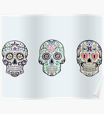 Póster Calaveras de azúcar