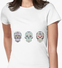 Camiseta entallada para mujer Calaveras de azúcar