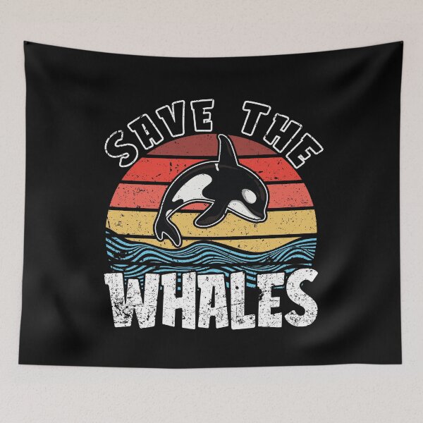 Item preview, Save The Whales Retro Wintage Orca and Killer Whale designed and sold by shirti.
