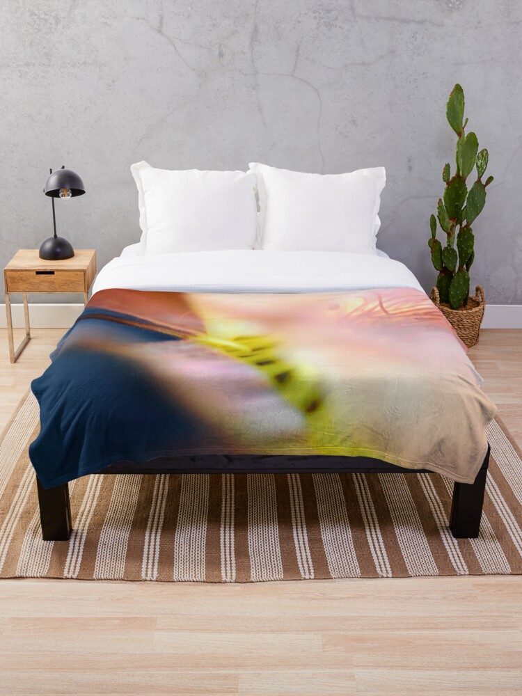 Throw Blanket, Flower Mystical designed and sold by Art-Foto .be