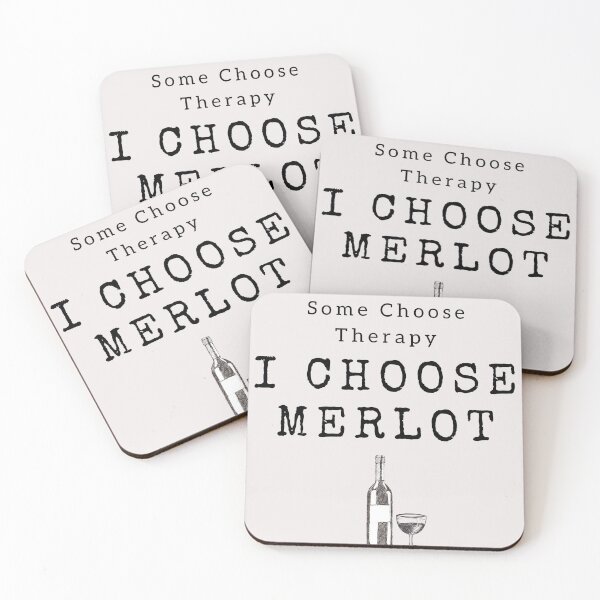 Item preview, Some Choose Therapy, I Choose Merlot designed and sold by Millenial Designs.