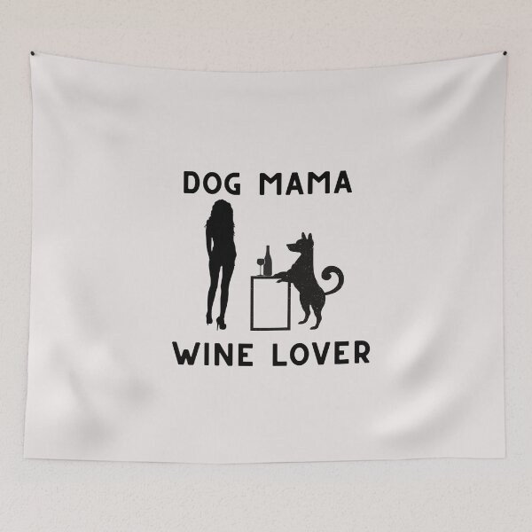 Item preview, Dog mama, Wine lover designed and sold by Millenial Designs.