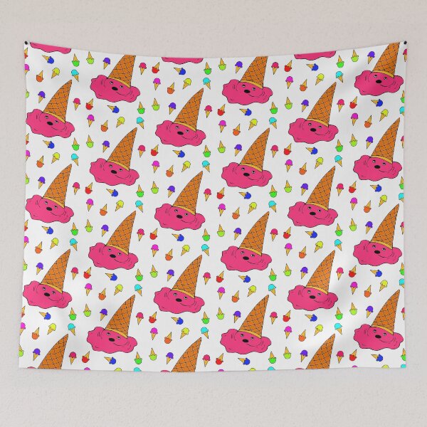Item preview, Kawaii Dropped Ice Cream Cone Illustration designed and sold by vineeth.
