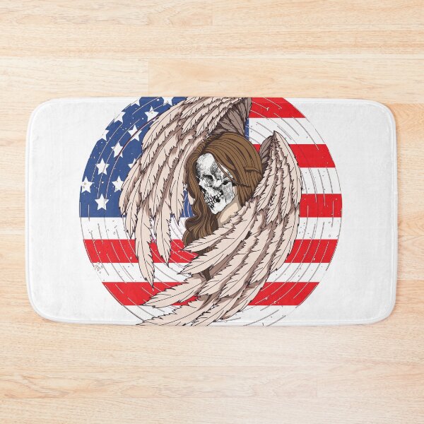 Item preview, Beautiful American Flag Day Of The Dead Skulls designed and sold by Breechcloth.