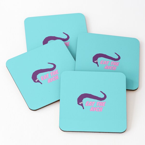 Item preview, Eat the rich worm on a string purple designed and sold by HR-the-Chemist.