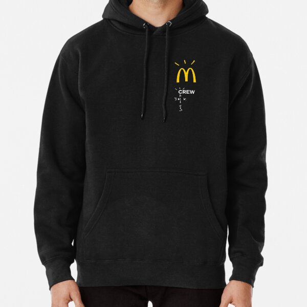 Colaboración de Travis Scott McDonalds Crew Sudadera con capucha
