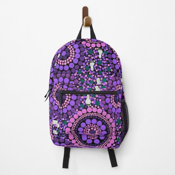 Item preview, Aboriginal Art Purple Desert Walk designed and sold by GhostGumDesigns.
