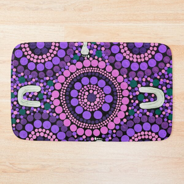 Item preview, Aboriginal Art Purple Desert Walk designed and sold by GhostGumDesigns.