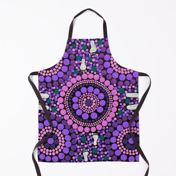 Item preview, Aboriginal Art Purple Desert Walk designed and sold by GhostGumDesigns.