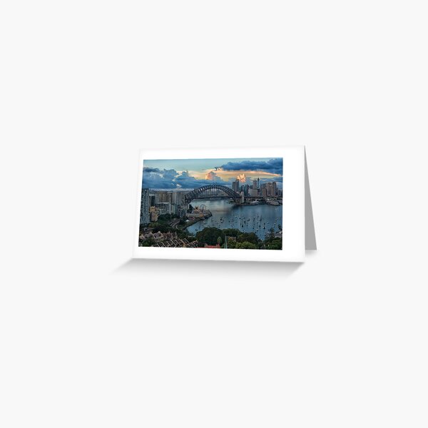 Morning Light - Sydney Harbour - The HDR Experience Greeting Card