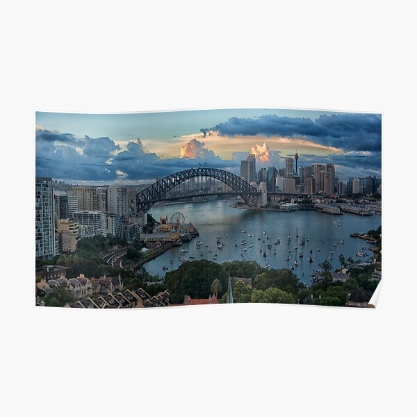 Morning Light - Sydney Harbour - The HDR Experience Poster