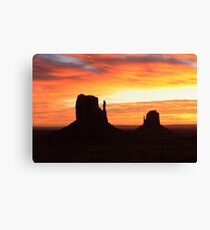 Monument Valley at Sunrise Canvas Print