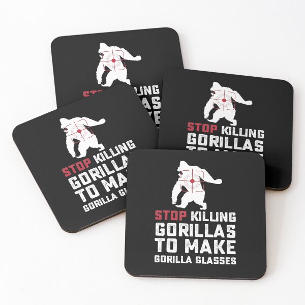 Item preview, stop killing gorillas to make gorilla glasses designed and sold by hasanmasud.