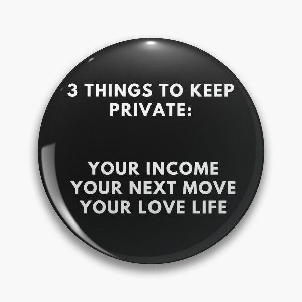 Item preview, Three things to keep secret design designed and sold by DarkHumorstore.