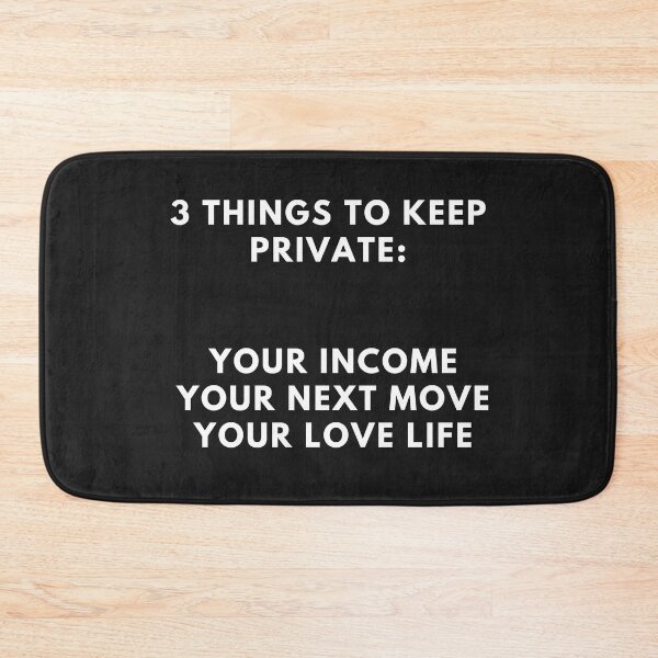 Item preview, Three things to keep secret design designed and sold by DarkHumorstore.