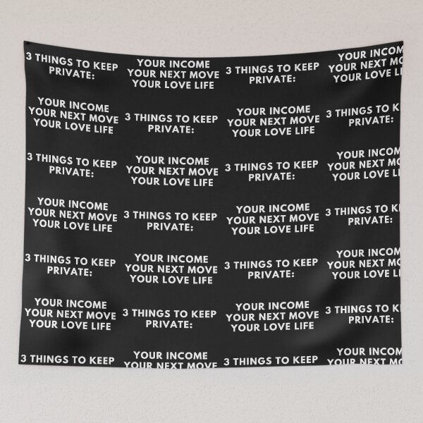 Item preview, Three things to keep secret design designed and sold by DarkHumorstore.