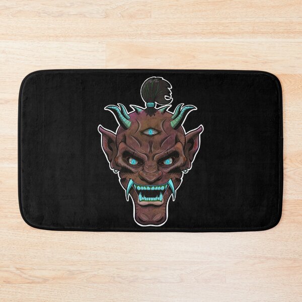 Item preview, DEMON ONI MASK - Red/Blue designed and sold by HeadHeavyDesign.