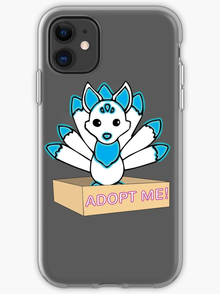Mega Neon White And Blue Kitsune Legendary Iphone Case Cover By Stinkpad Redbubble - roblox mega neon kitsune