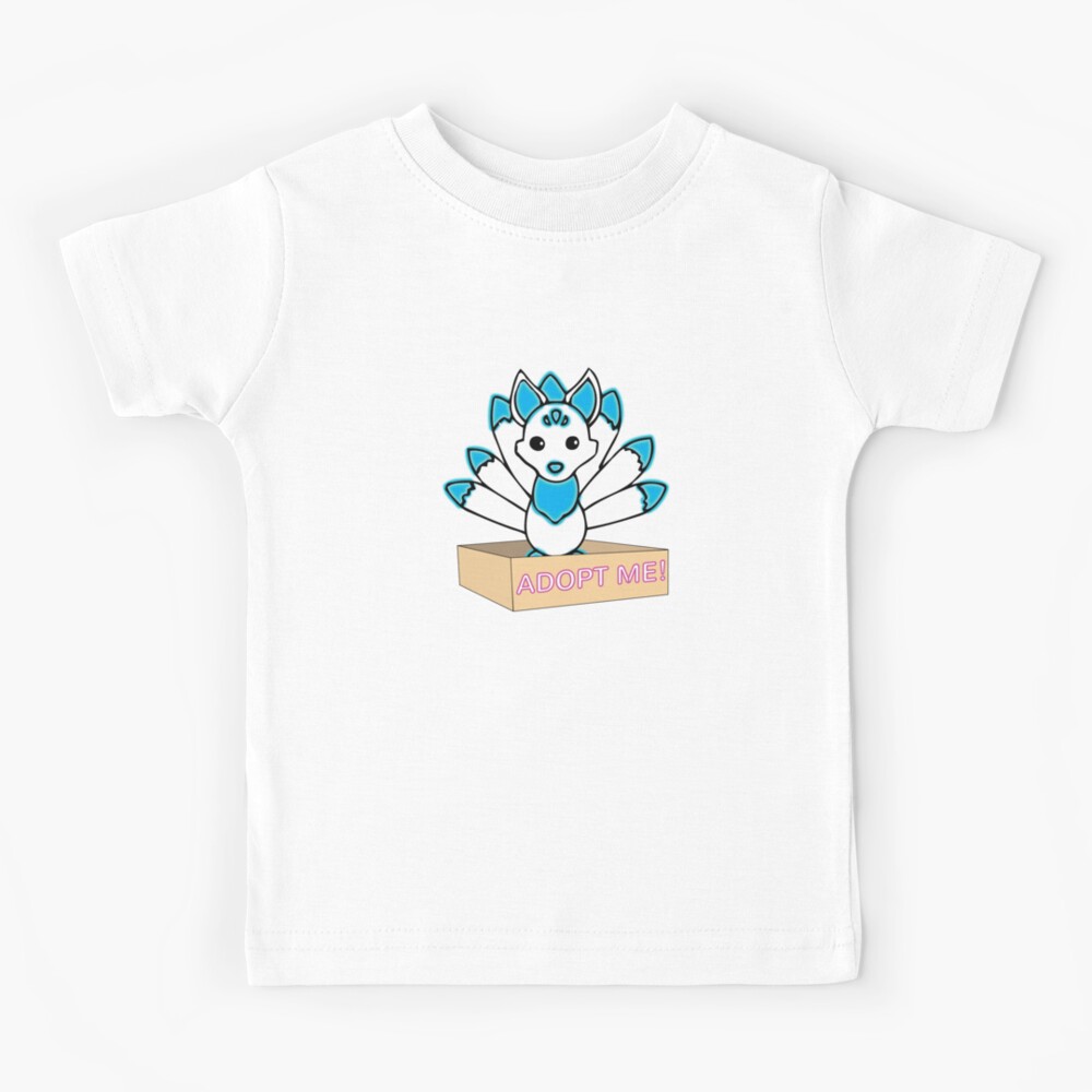 Mega Neon White And Blue Kitsune Legendary Kids T Shirt By Stinkpad Redbubble - roblox kitsune shirt