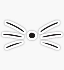 Dan and Phil cat whiskers Sticker