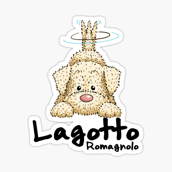 cute white Lagotto Romagnolo Sticker