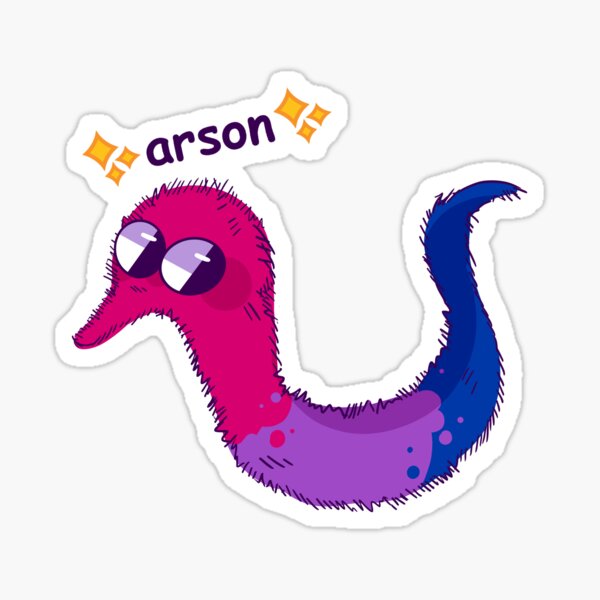politically charged arson- Bisexual Variant Sticker