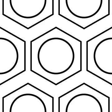 Artwork thumbnail, Benzene Ring Pattern by labstud