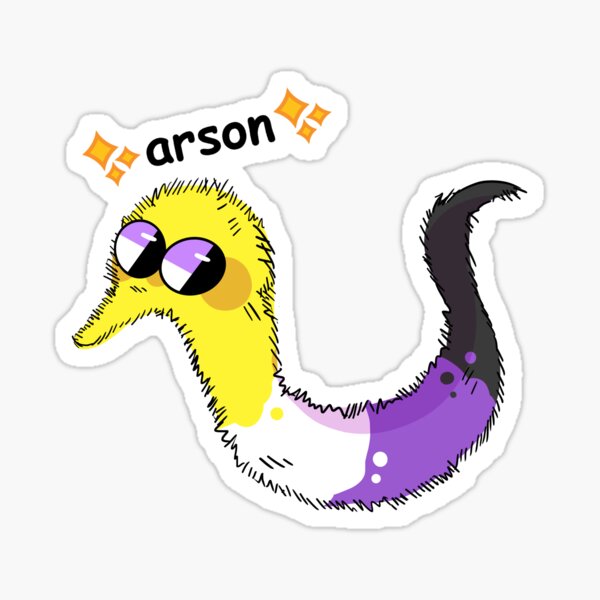 politically charged arson- Nonbinary Variant Sticker
