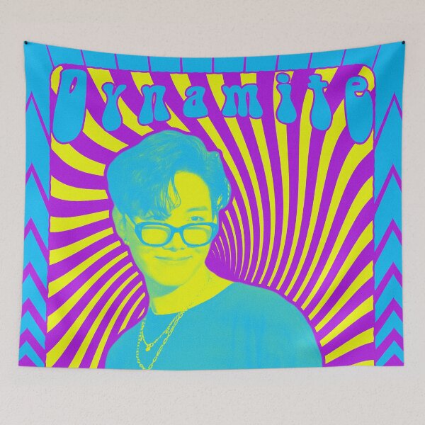 Item preview, Retro Psychedelic Poster (BB Hot 100 #1 Artist) (J-Hope) designed and sold by SiSiDi.