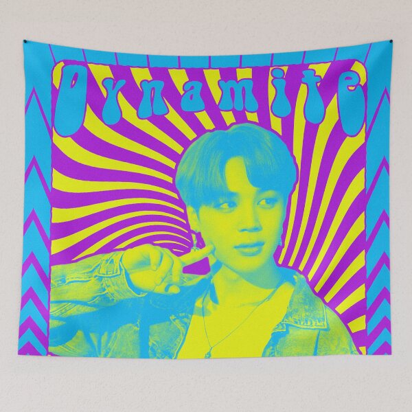 Item preview, Retro Psychedelic Poster (BB Hot 100 #1 Artist) (Jimin) designed and sold by SiSiDi.