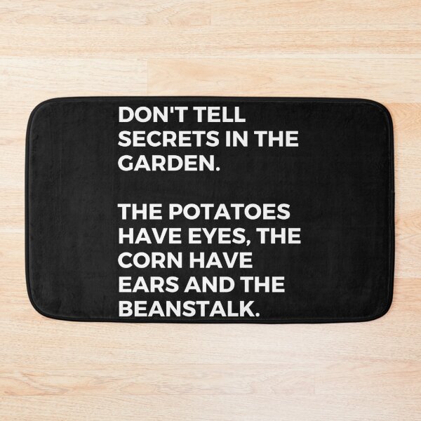 Item preview, Don't Tell Secrets In The Garden design designed and sold by DarkHumorstore.