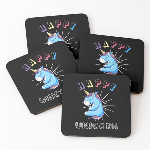Item preview, happy unicorn colorful logo designed and sold by pirminio.