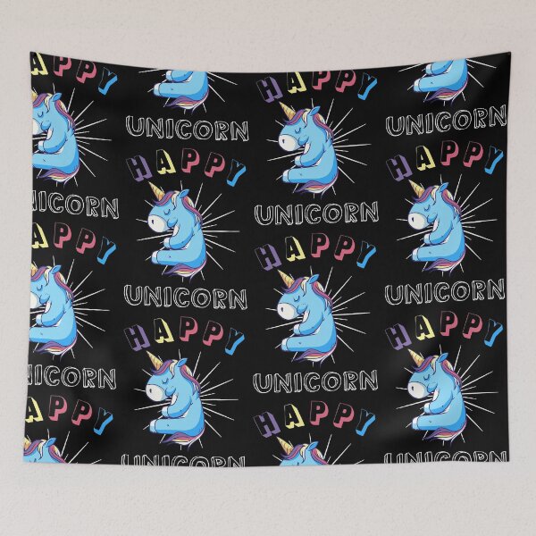 Item preview, happy unicorn colorful logo designed and sold by pirminio.
