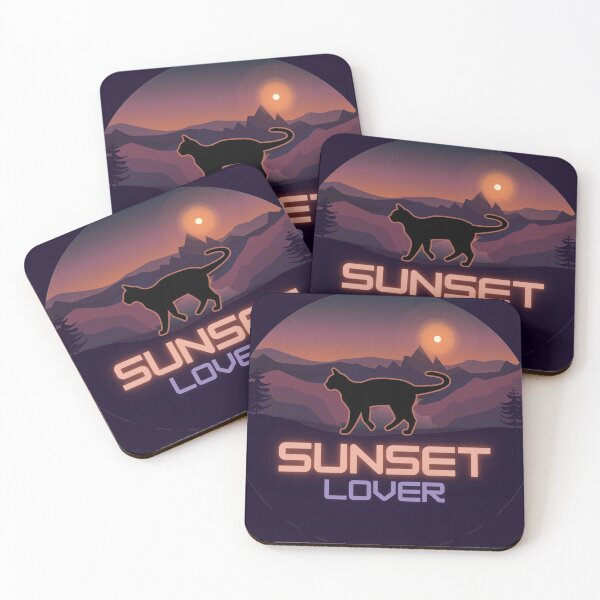 Item preview, Cat sunset lover designed and sold by Funtastic-GOODS.