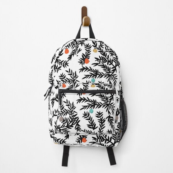 Item preview, Floral pattern of graphic leaves with fruits on white background designed and sold by molodec.