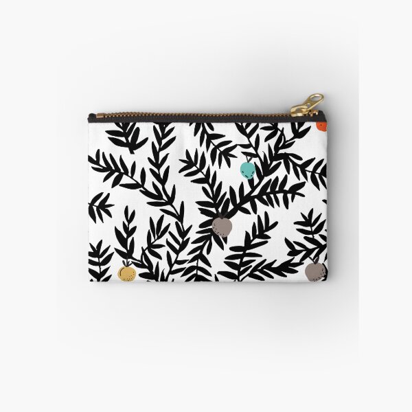 Item preview, Floral pattern of graphic leaves with fruits on white background designed and sold by molodec.