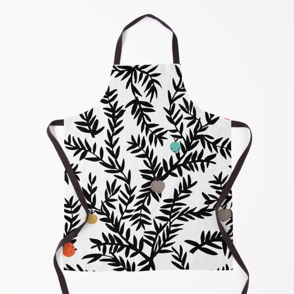 Item preview, Floral pattern of graphic leaves with fruits on white background designed and sold by molodec.