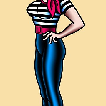 Artwork thumbnail, Salty-Dog2 American Traditional Lowbrow Rockabilly Pinup by Salty-Dog2