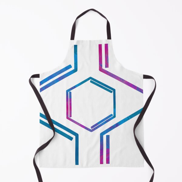 Item preview, Hexagonal Benzene Ring Blue and Pink designed and sold by labstud.