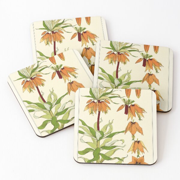 Item preview, Botanical flower poster - Maurice Verneuil - Couronne Imperiale designed and sold by DejaVuStudio.