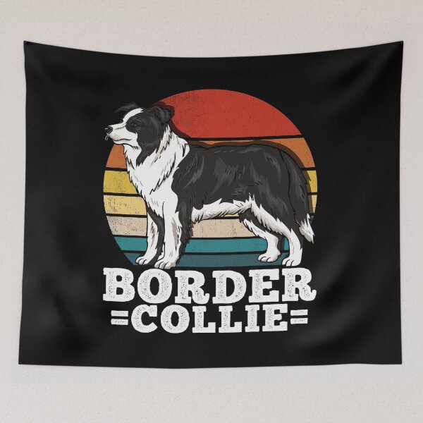 Item preview, Border Collie Dog Lover Retro designed and sold by Mealla.