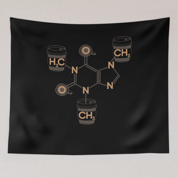 Artikelvorschau, Caffeine Structure Barista entworfen und verkauft von bestshirtdesign.