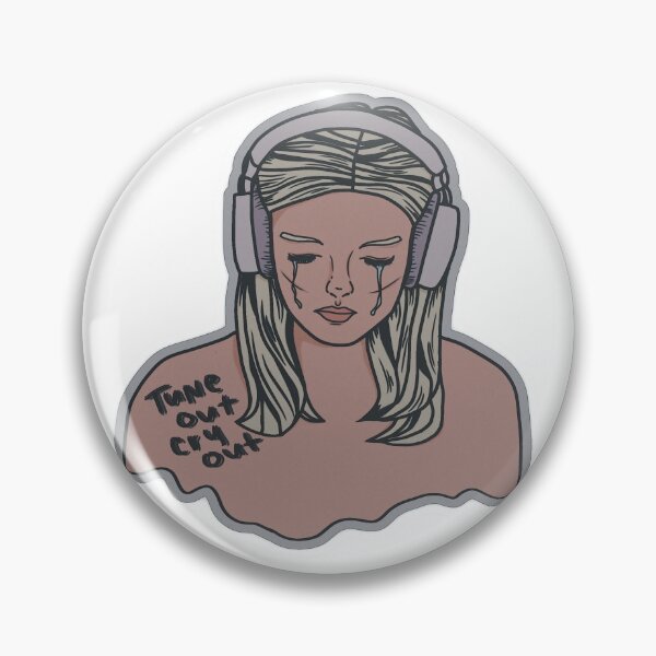 Item preview, Tune Out Cry Out comic girl sticker designed and sold by deane-frnnd.