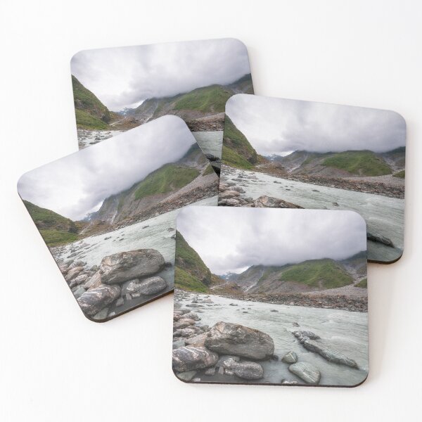 Item preview, Perspective View from the Waiho River water level towards Franz Josef Glacier designed and sold by Danielasphotos.