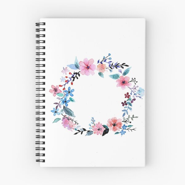 Item preview, Watercolor Windflower Floral Wreath designed and sold by CipherBOX.