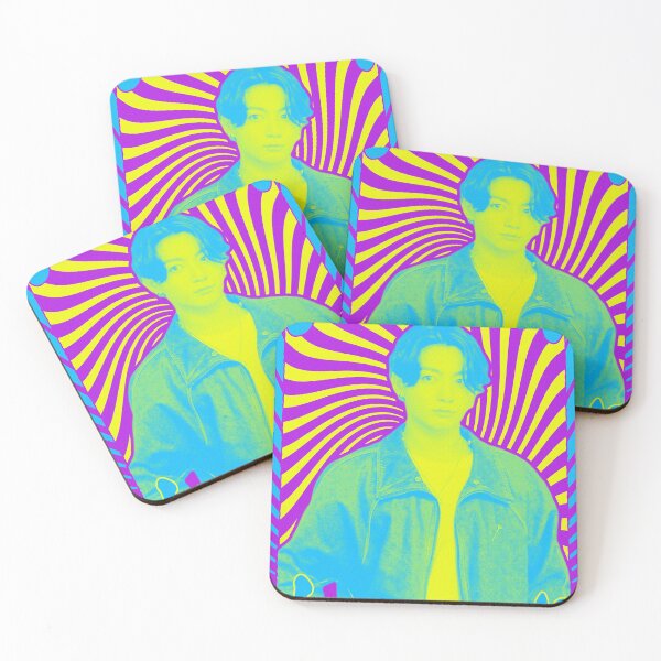 Item preview, Retro Psychedelic Poster (BB Hot 100 #1 Artist) (Jungkook) designed and sold by SiSiDi.