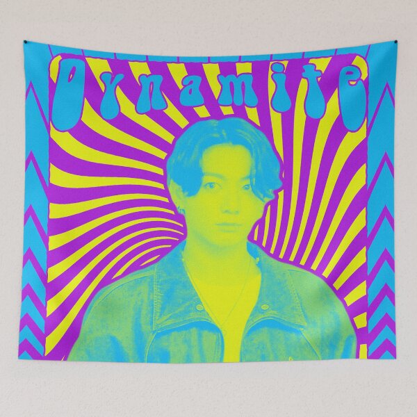 Item preview, Retro Psychedelic Poster (BB Hot 100 #1 Artist) (Jungkook) designed and sold by SiSiDi.