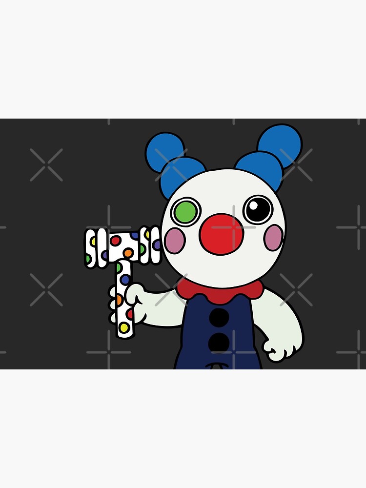 Clowny Clown Piggy Skin Mask By Stinkpad Redbubble - itsfunneh scary roblox clown killings