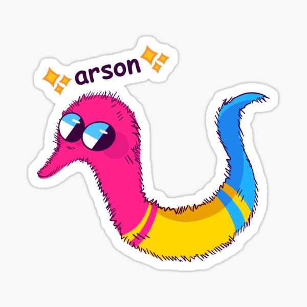 politically charged arson- Pansexual Variant Sticker