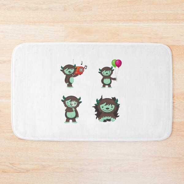Item preview, Happy Horned Monsters designed and sold by cuteCREEPshop.
